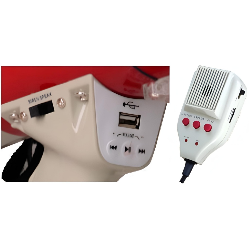SKY ER-66USBR Megafono Recargable 35w Con Grabación Para Mensajes Cortos y Sirenas