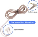 CABLE IN EAR compatible con cable estéreo KZ ZST/ZSR/ED12/ES3/ES4/ZS10/AS06