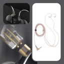CABLE IN EAR compatible con cable estéreo KZ ZST/ZSR/ED12/ES3/ES4/ZS10/AS06