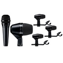 SHURE PGADRUMKIT5 Micrófonos Instrumentos Musicales Batería SET 5 Piezas