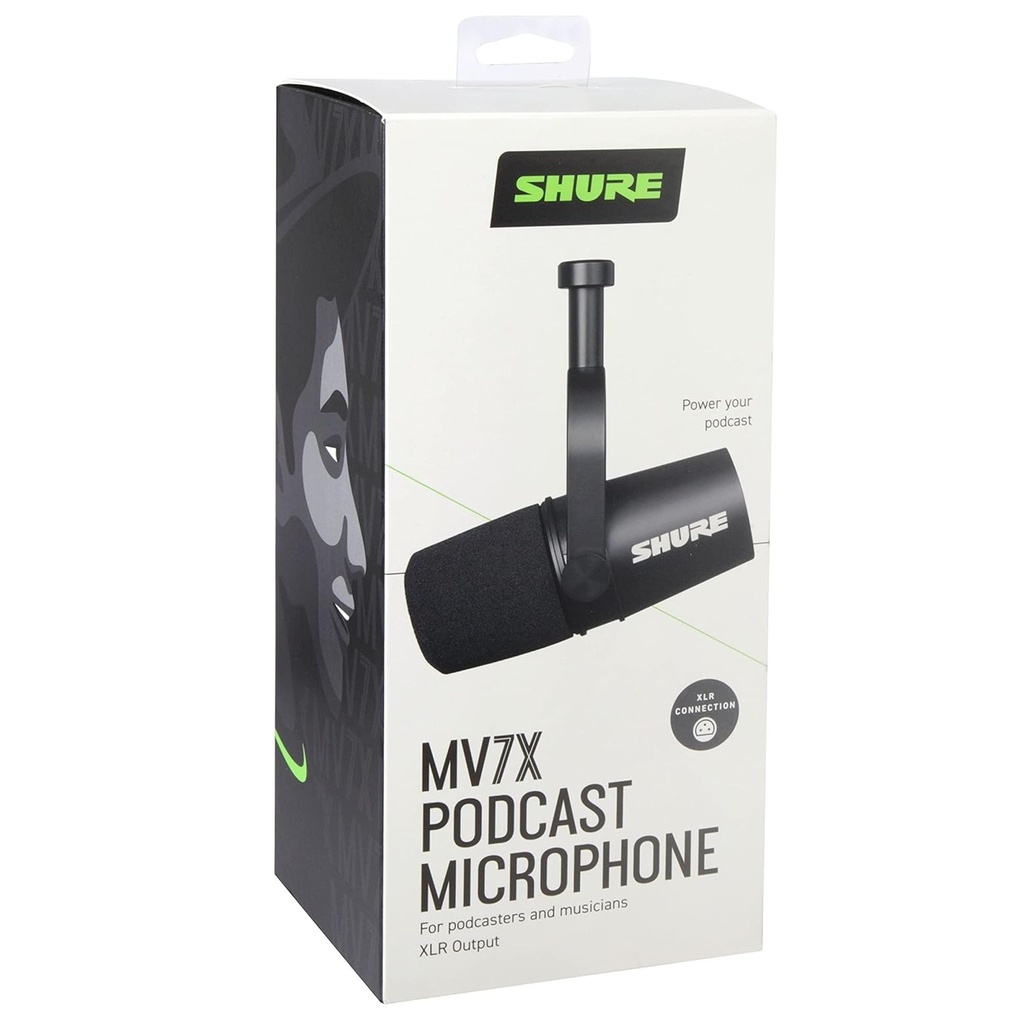 SHURE MV7X Micrófono Estudio Grabación Dinámico XLR