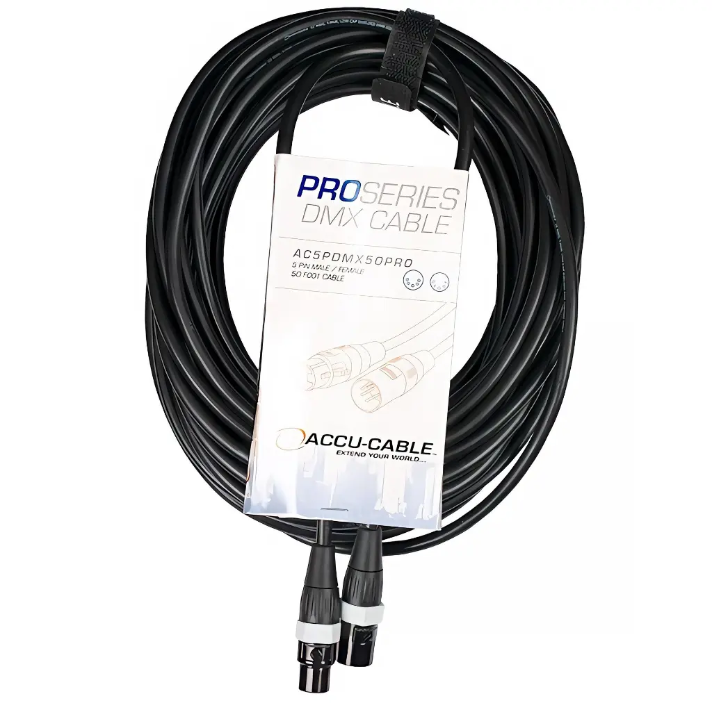 ACCU CABLE AC5PDMX50PRO Cable DMX XLR 5 Pines 15mts b.webp