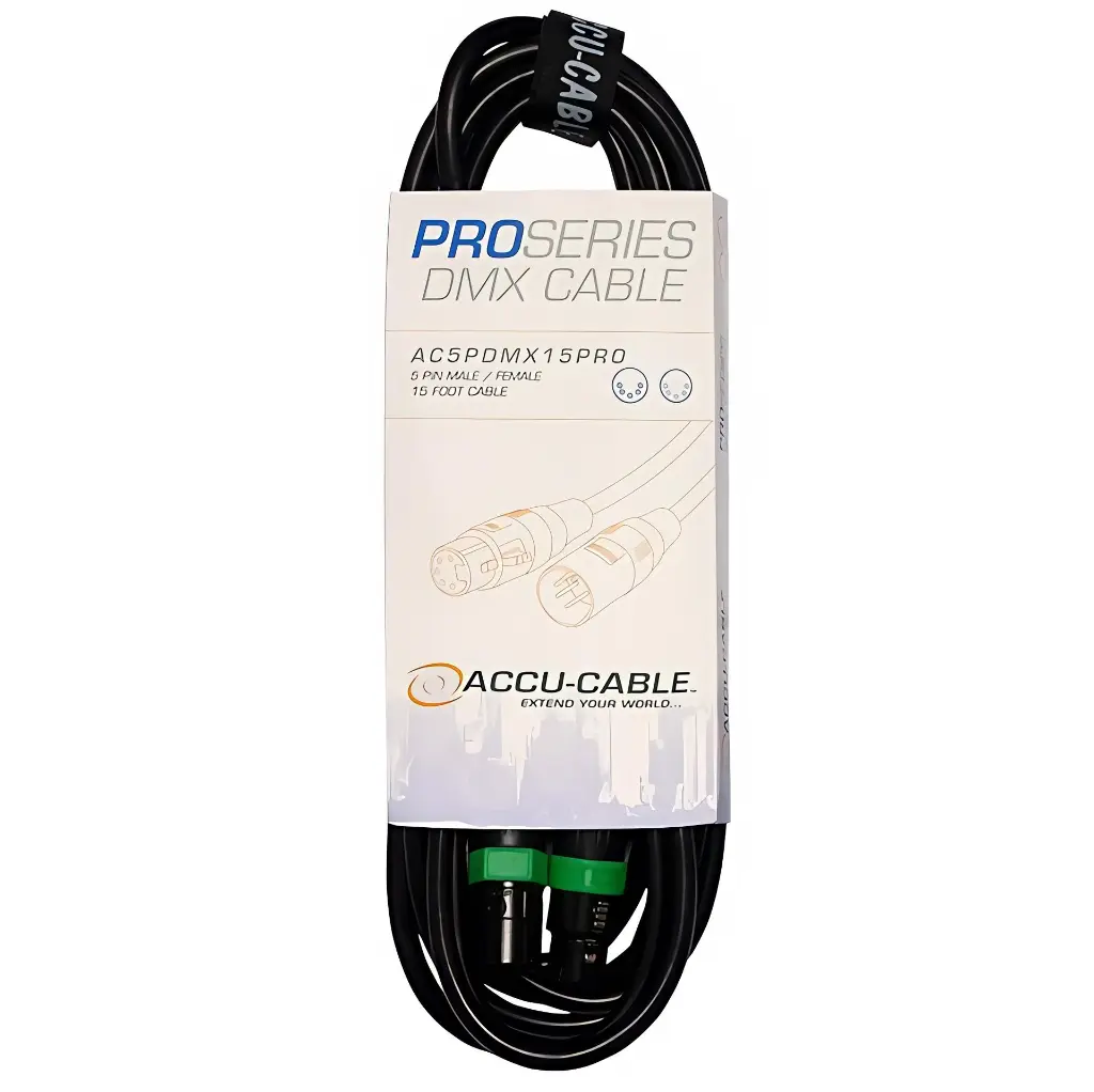 ACCU CABLE AC5PDMX15PRO Cable DMX XLR 5 Pines 4.50mts (1).webp