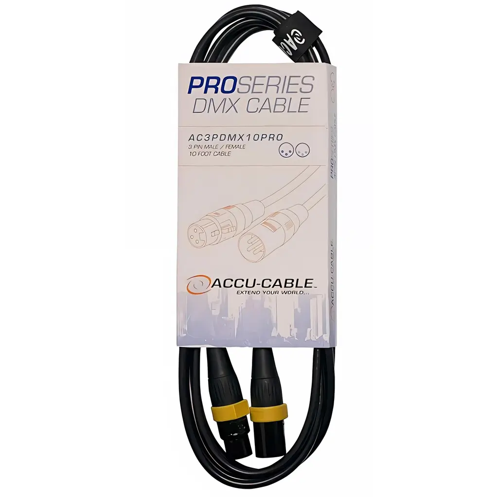 ACCU CABLE AC3PDMX10PRO Cable DMX XLR 3 Pines 3mts.webp