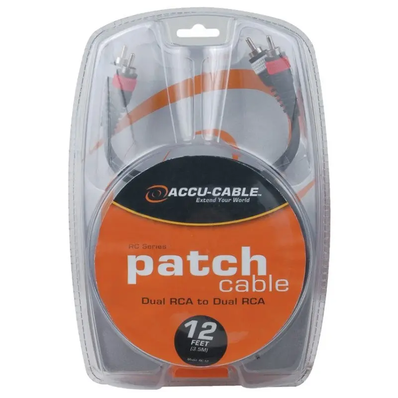 ACCU-CABLE RC-12 AUDIO DOS RCA PLUG A DOS RCA PLUG 3.60 MT.webp