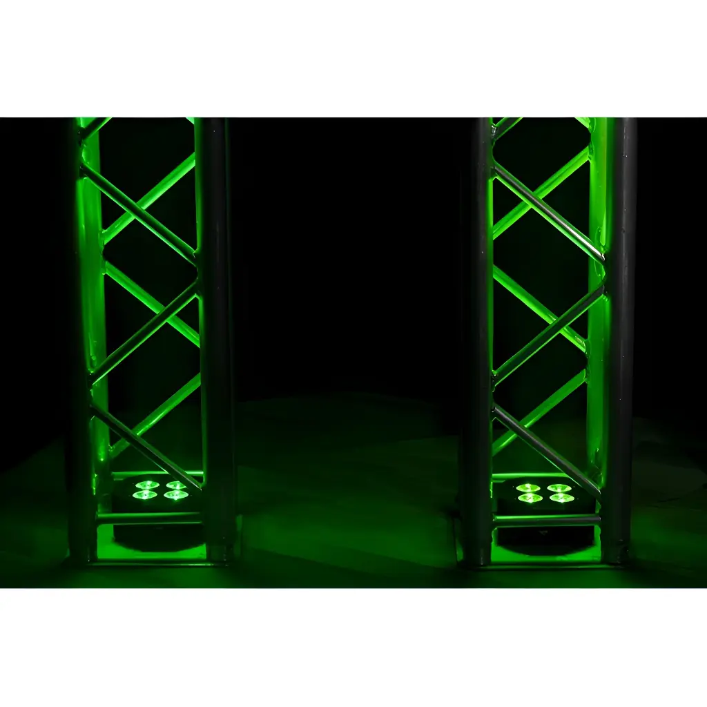 ADJ ELIMINATOR MEGA-FLAT-HEX-L-PAK4 DMX Par Led 4 x 20-Watt RGBLA+UV Combo De 4 (7).webp