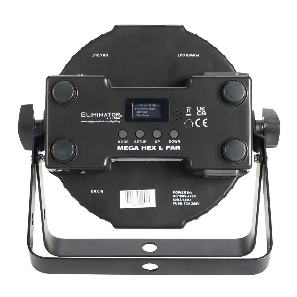 ADJ ELIMINATOR MEGA-FLAT-HEX-L-PAK4 DMX Par Led 4 x 20-Watt RGBLA+UV Combo De 4 (2).webp