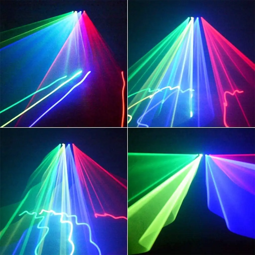 Chino FOUR TUNNELS RGBY DMX Laser 4 Colores.webp