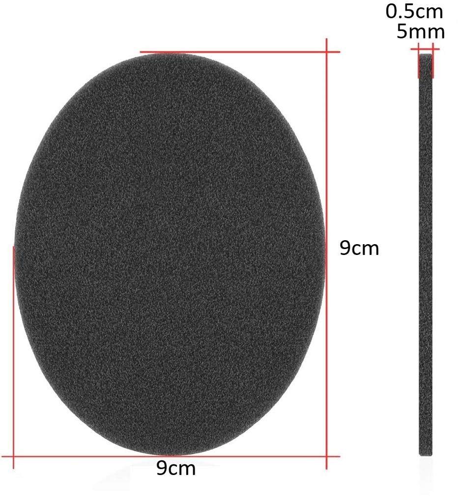 [PJZ57-01] GENERICO Almohadillas De Espuma Interna Para Audífonos Compatible Con Sennheiser, AKG, Beyerdynamic, Koss, Philips.webp