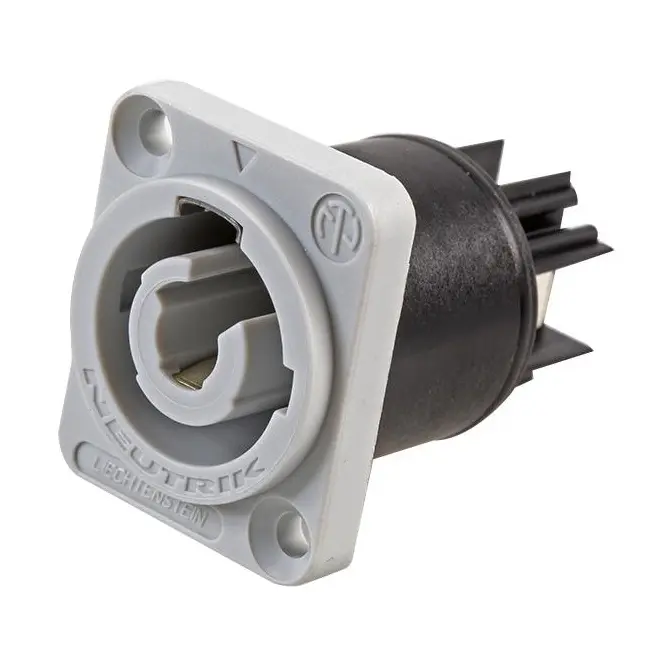 NEUTRIK NAC3MPXXB-WOT CONECTOR POWERCON CORRIENTE 20A 127V CHASIS BLANCO