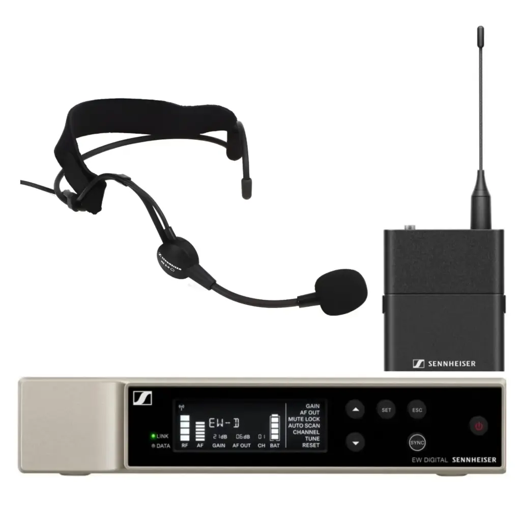 SENNHEISER EW-D ME3 SET MICROFONO INALAMBRICO VOCAL MANOS LIBRES HEADSET DIGITAL