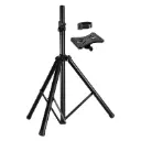 PARALES DE CORNETA SPS-502M STAND TRIPODE DE METAL COLOR NEGRO SOPORTA HASTA 20Kg