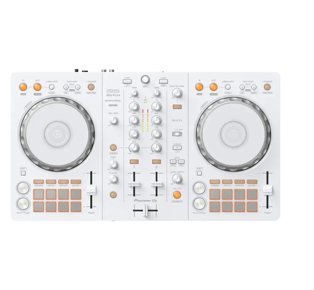 PIONEER DJ DDJ-FLX4-W CONTROLADOR DJ DE 2 CANALES PROFESIONAL COLOR BLANCO