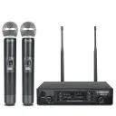 PHENYX PRO PTU-71-2H MICROFONOS INALAMBRICOS de Mano UHF 2 Canales