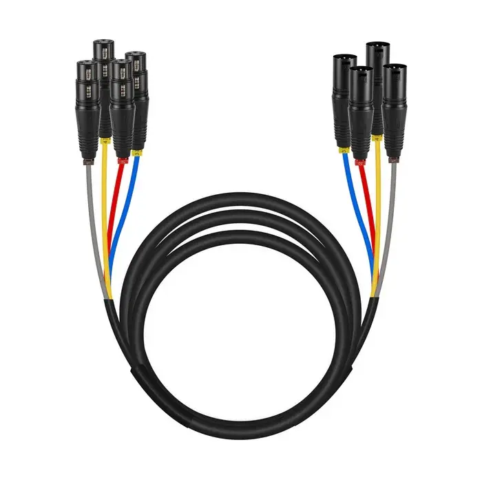 PHENYX PRO PCBL-4IN1-10 Cable Snake 4 XLR Hembras a 4 XLR Machos 3MTS
