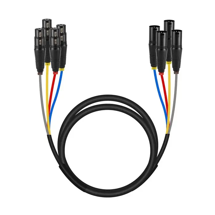 PHENYX PRO PCBL-4IN1-6 Cable Snake 4 XLR Hembras a 4 XLR Machos 180cms