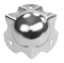 PENN ELCOM C1351Z ESQUINERO DE BOLA DE 3 HUECOS PARA RACK Con Guía Troquelada de 30mm para perfil