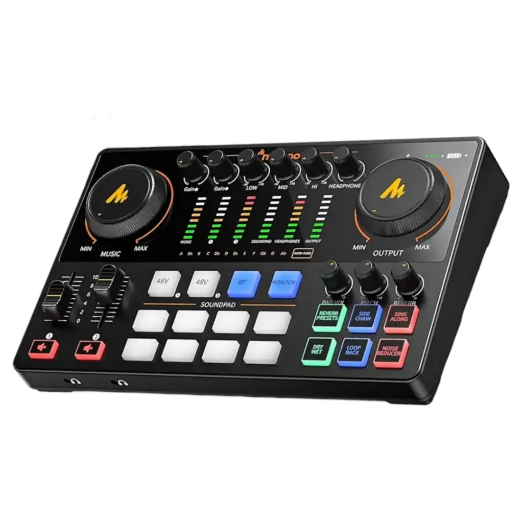 MAONO E2 GEN2 Consola Interfaz de Audio para transmisión de podcasts