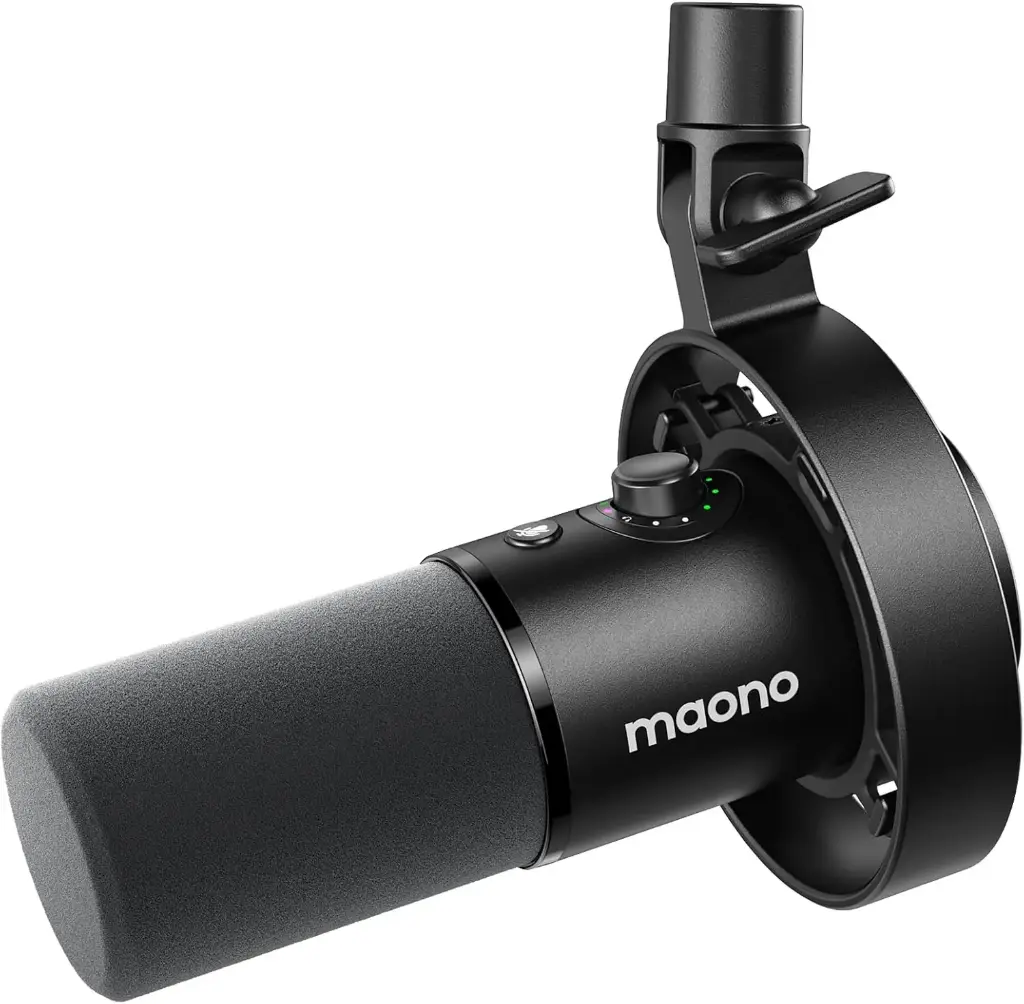 MAONO PD300X Micrófono Dinámico XLR USB para grabación de podcasts