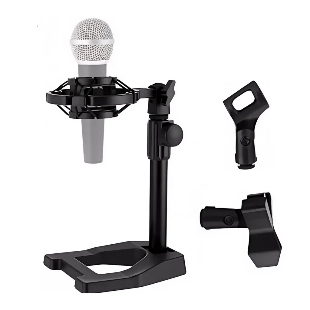 PEDESTAL CHINO DE MICROFONO DE MESA Altura Ajustable de 20cm a 32cm