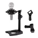 PEDESTAL CHINO DE MICROFONO DE MESA Altura Ajustable de 25cm a 37cm con tres tipos de clanes