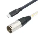 CABLE USB-C a XLR Macho, de teléfono inteligente a auxiliar de audio 3MT