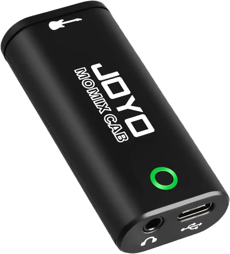 JOYO MOMIX CAB Interfaz de audio de guitarra, bolsillo interno de grabación tarjeta de sonido con tipo C y Lightning para teléfono, portátil y ligero Plug & Play 
