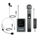 PHENYX PRO PDP-2-1H1B Micrófonos Inalámbricos de Mano y Balita/Heatset Portátil Digital 