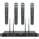 PHENYX PRO PTU-7000-4H MICROFONOS INALAMBRICOS de Mano UHF 4 Canales