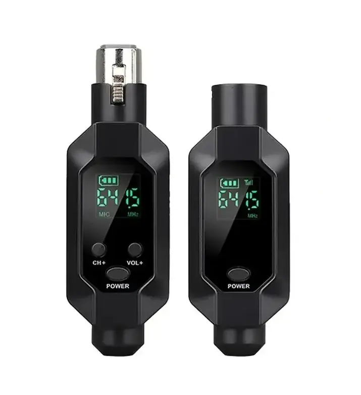 SAYPRO SA-MICF01 Transmisor Receptor UHF de Micrófono Inalámbrico XLR, Señal de Audio o Sistema PA, Con Alimentación Phantom de 48V