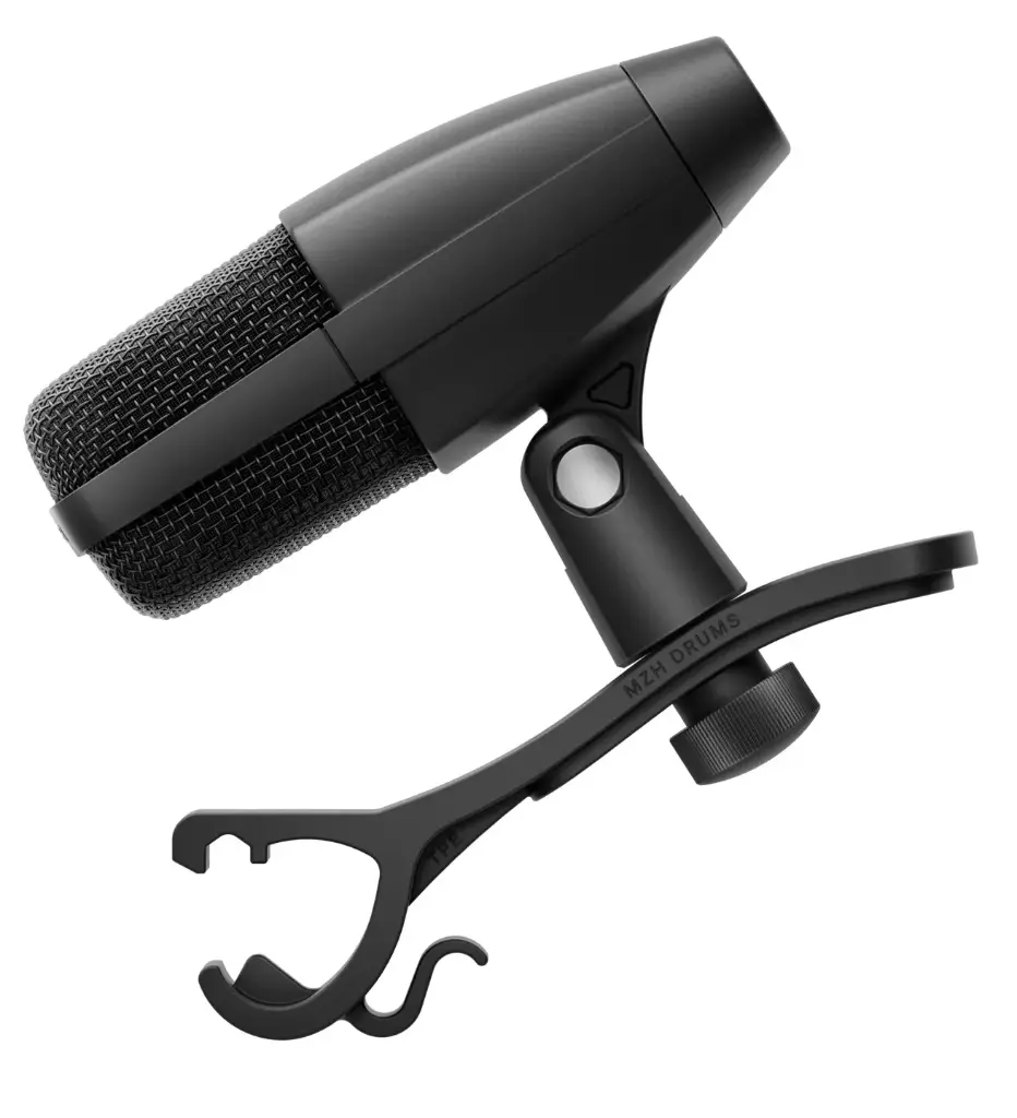 Sennheiser MD421 KOMPART DRUM Micrófono de instrumentos musicales con clip de Batería  