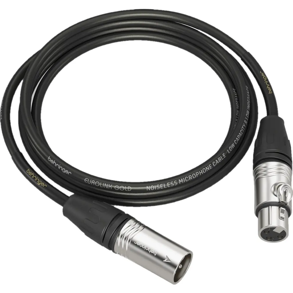 BEHRINGER GMC-300 CABLE DE MICROFONO / CORNETA AMPLIFICADA 3MTS XLR, 0.22MM 24AGW