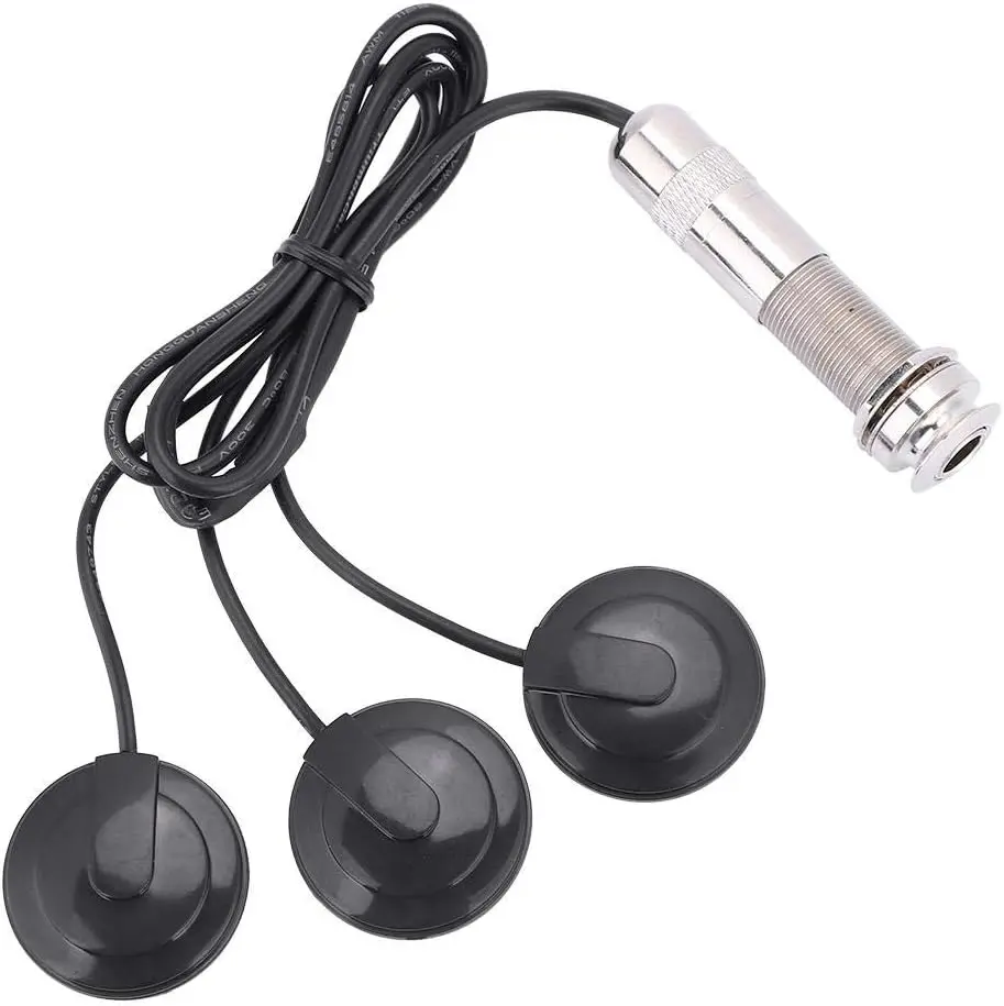 MICROFONO CHAPA PASTILLA 3 PIEZOELECTRICA PICKUP GUITARRA CLASICA O ACUSTICA