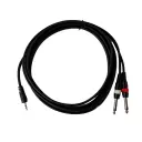 SAYPRO SA-C44-10FT Cable De Audio Plug Estéreo Mini a Doble Plug Mono Grande 3mt