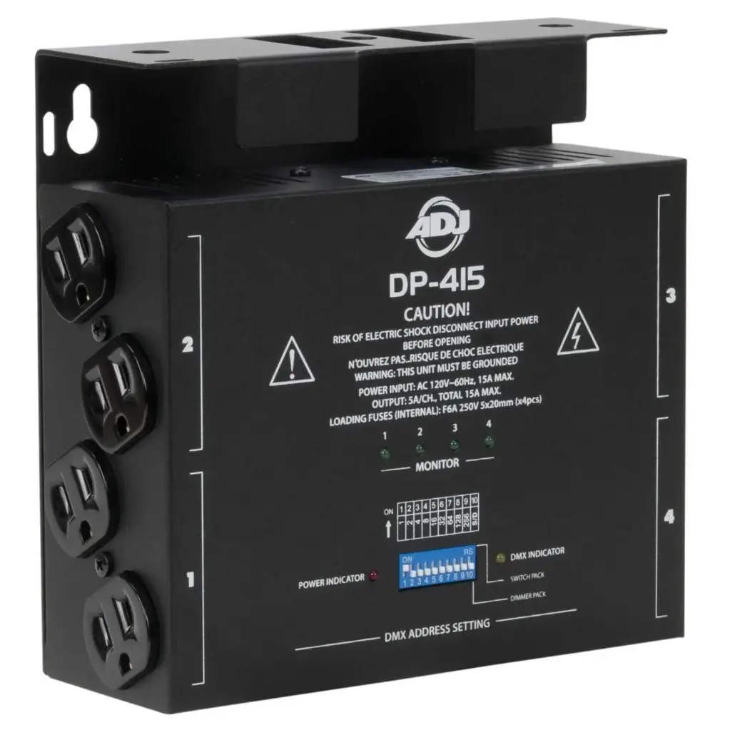 ADJ DP-415 Banco de DIMMER Analogico DE 4 CANALES, ELATION