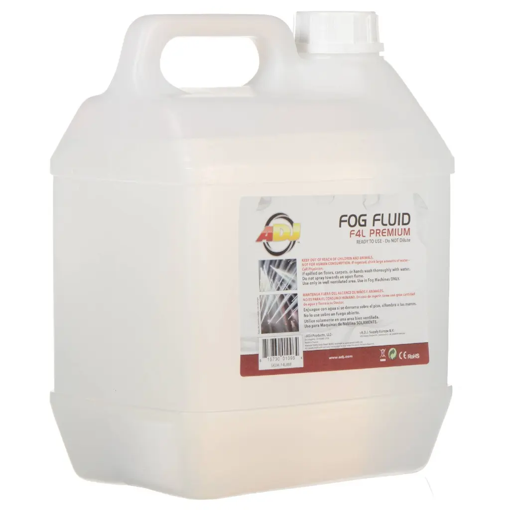 ADJ Liquido Para Maquina De Humo F4L PREMIUM 4 litros