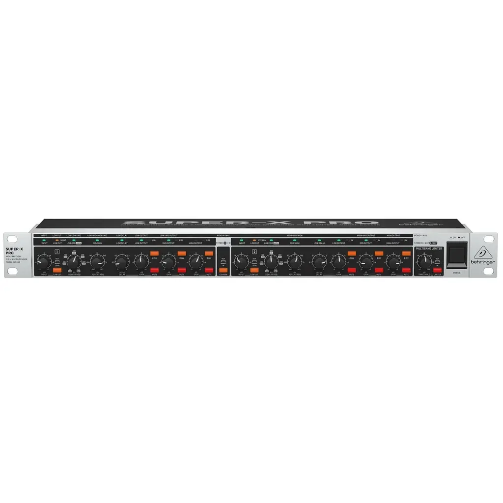 BEHRINGER CX3400 Crossover Electrónico Estéreo 3 vías/ Mono 4 vías con Limitadores y Delays
