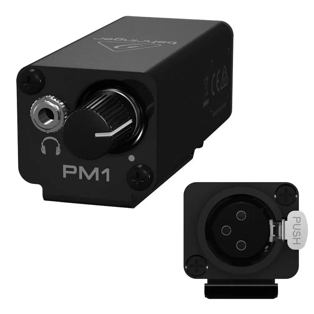 BEHRINGER PM1 In-Ear Belt-Pack Monitor personal de Oído (Control de Volumen De Audifonos)