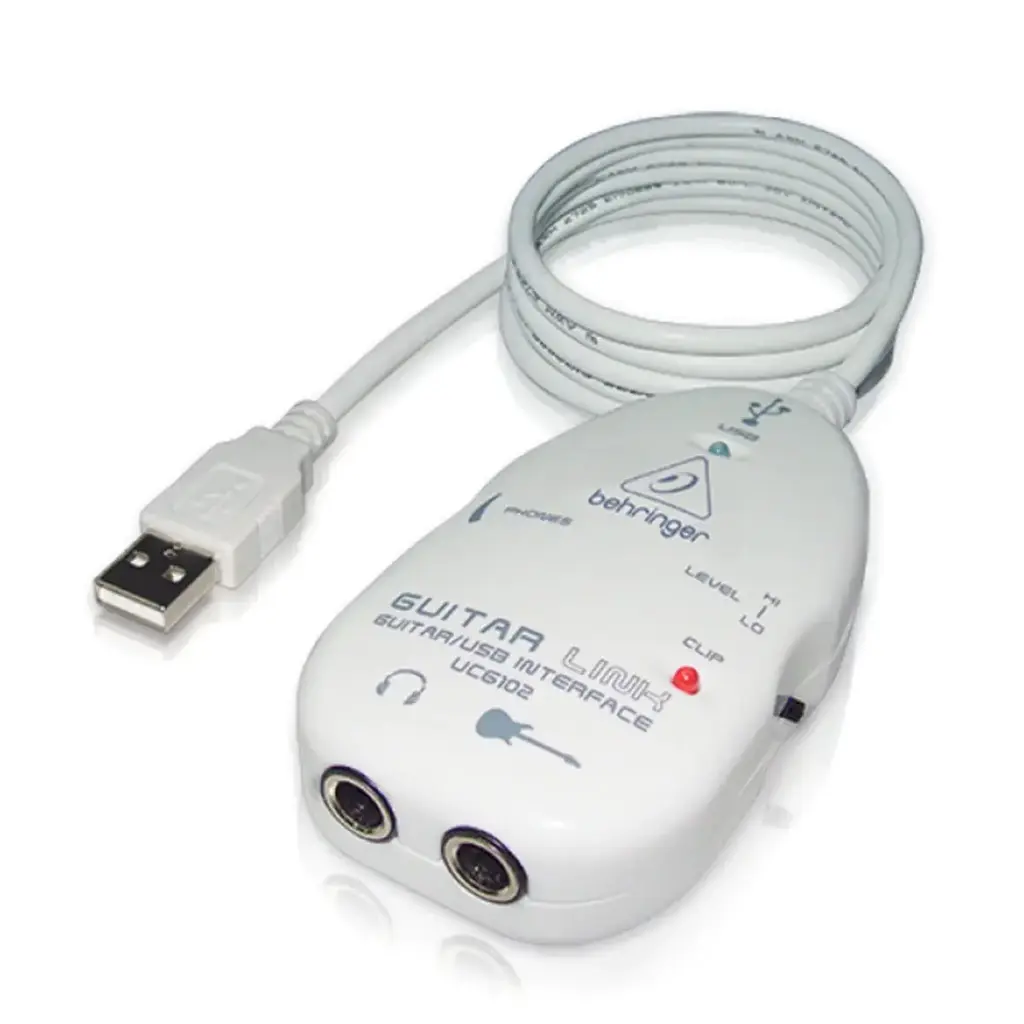 BEHRINGER UCG102  Interface De Audio Para Guitarrista y Audífonos a USB