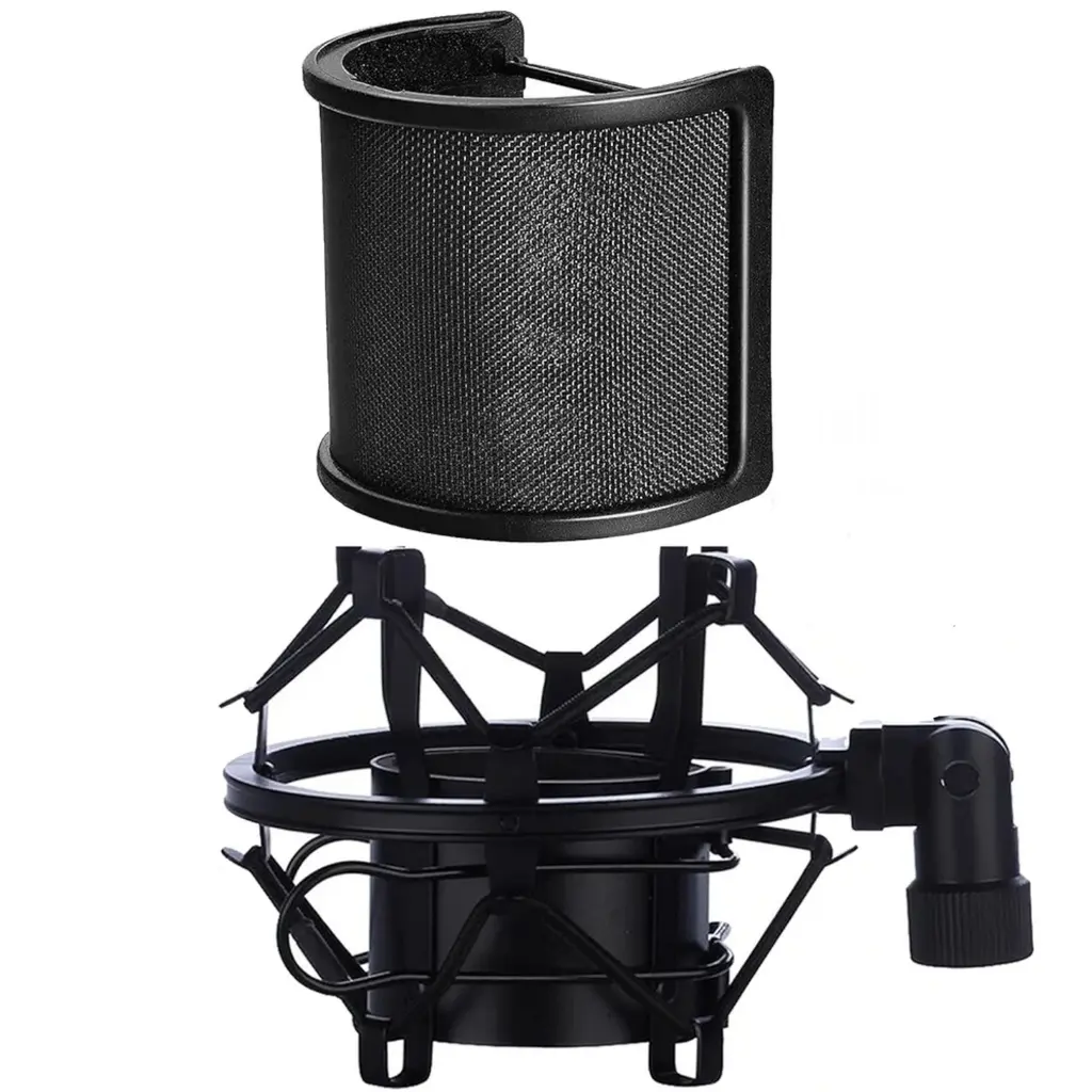CLAMP CLIP DE SOPORTE TIPO ARAÑA PARA MICROFONO DE ESTUDIO Con AntiPop  BTOOP