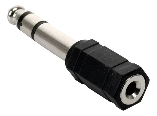 CONVERTIDOR MINI PLUG 3.5MM ESTEREO A PLUG 1/4 ESTEREO