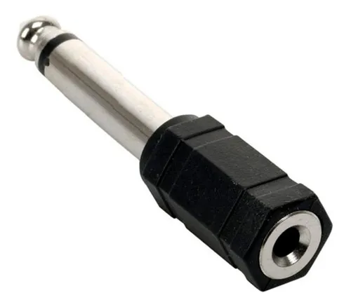 CONVERTIDOR MINI PLUG 3.5MM MONO A PLUG 1/4 MONO