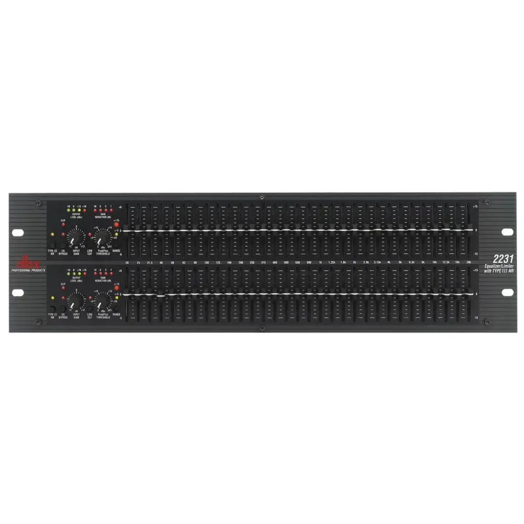 DBX 2231 ECUALIZADOR GRAFICO 31 BANDAS ESTEREO CON LIMITADOR