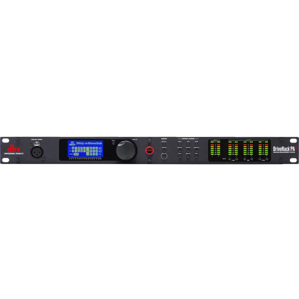 DBX PA2 Procesador Ecualizador Crossover Limitador Compresor y Analizador