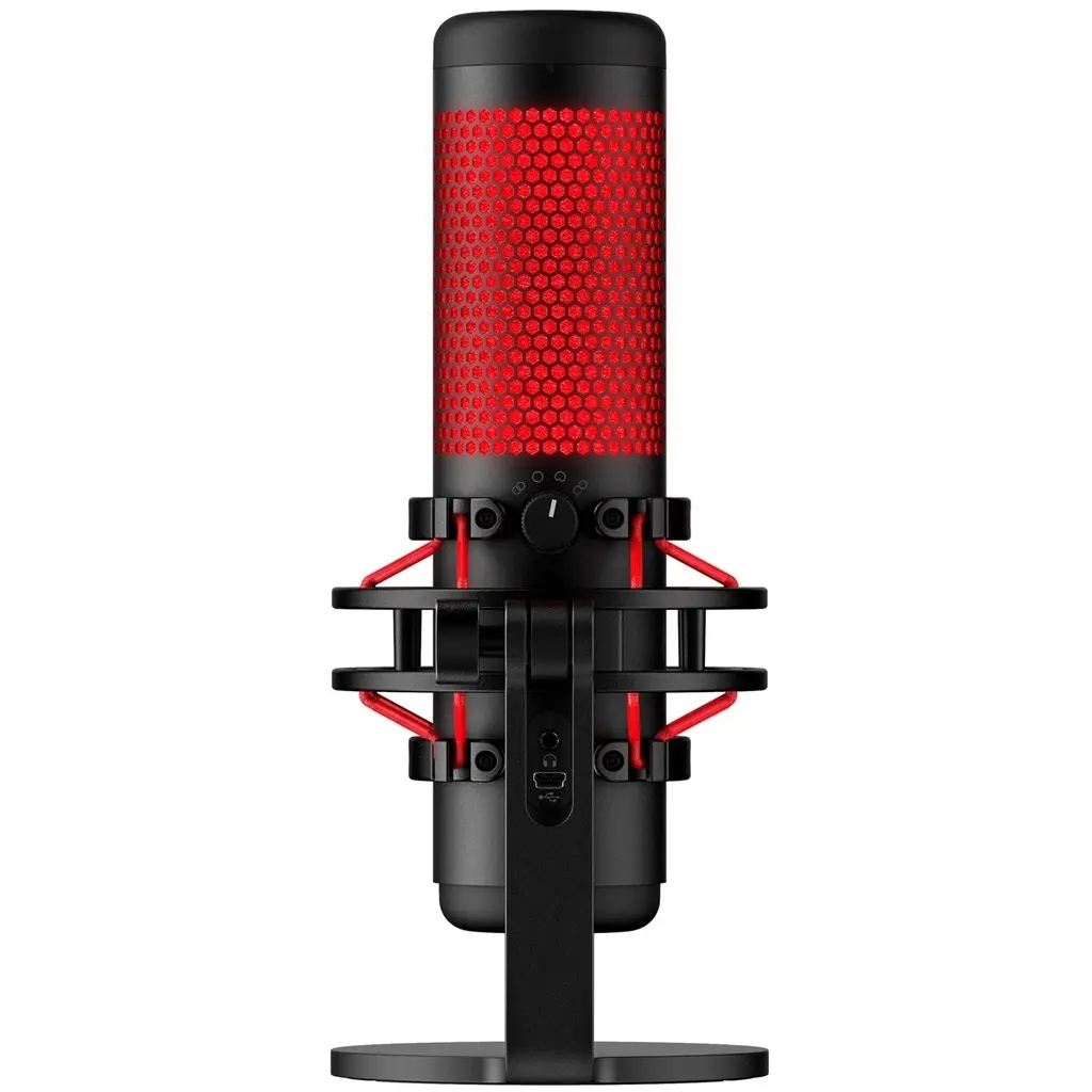 HyperX QuadCast  Micrófono condensador USB RGB Gaming, podcasts, Twitch, YouTube, Discord