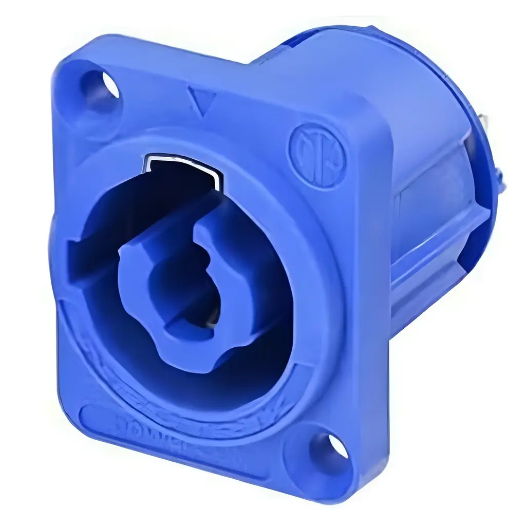 NEUTRIK NAC3MPA POWERCON CORRIENTE 20A 250V CHASIS AZUL