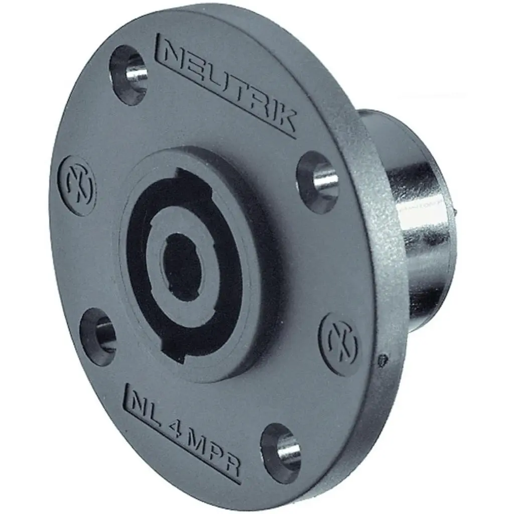 NEUTRIK NL4MPR CONECTOR SPEAKON 4 PINES Macho Chasis Redondo