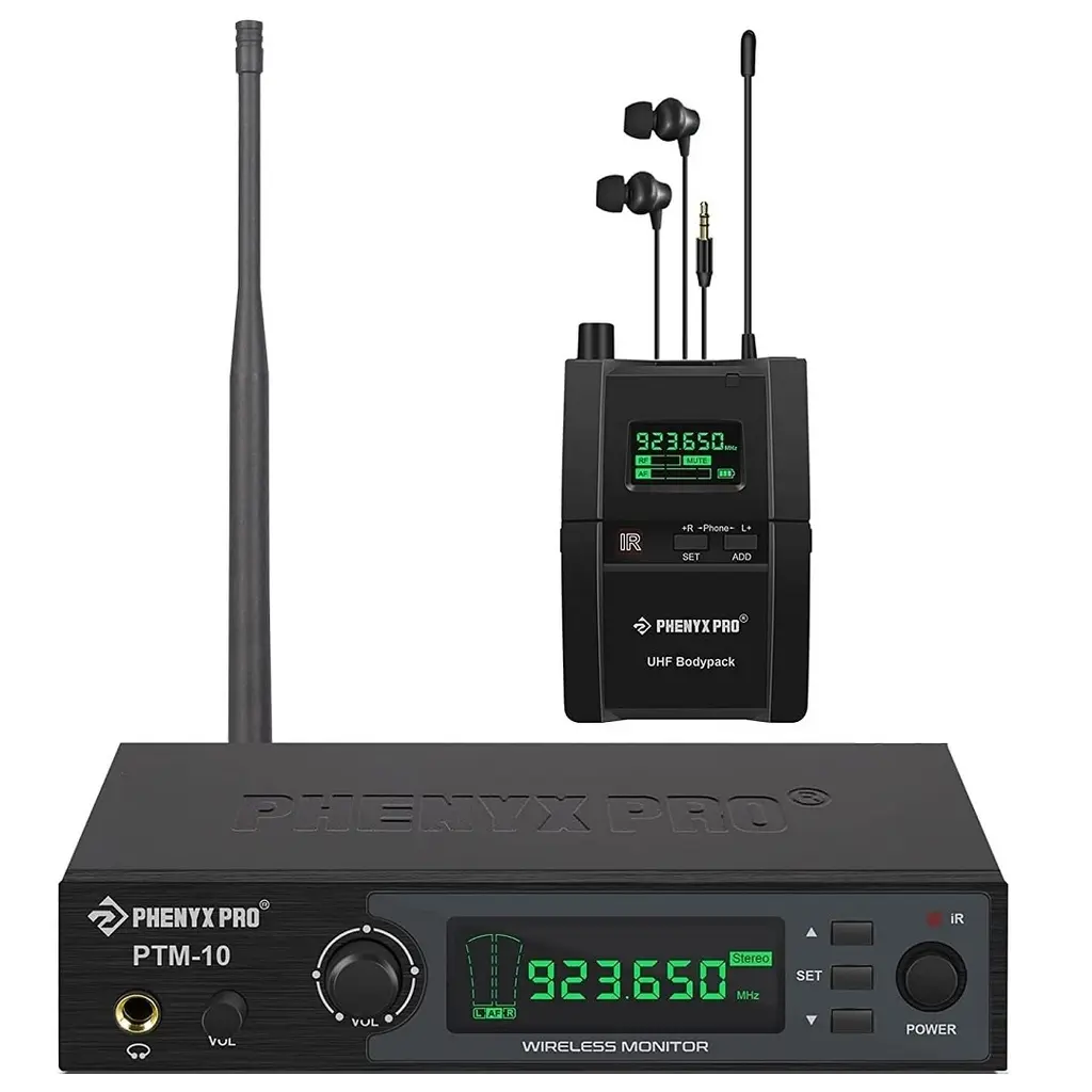 PHENYX PRO PTM-10 In-Ear Belt-Pack Monitor personal de Oído