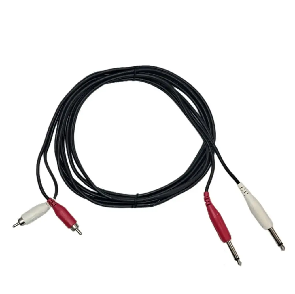 AUDIOSON AS-CMR-4.5 Cable De Audio Doble Plug Rca A Doble Plug Mono Grande 4,5Mt, Caracas,Venezuela