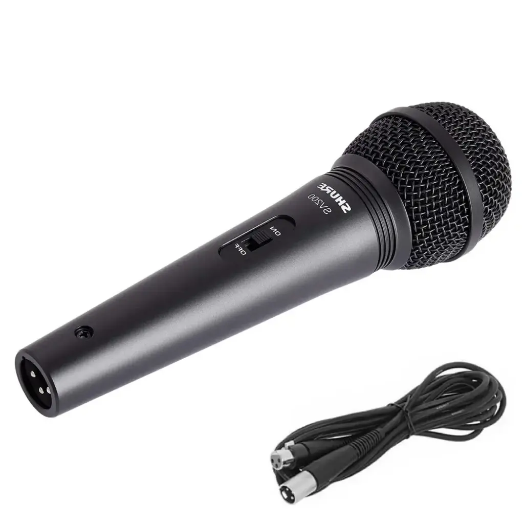 SHURE SV200 MICROFONO VOCAL KARAOKE CON CABLE XLR A XLR